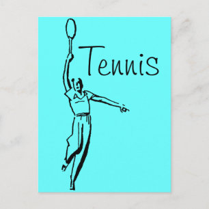 Tennisspieler Postkarte