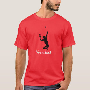 Tennisspieler; Rot T-Shirt