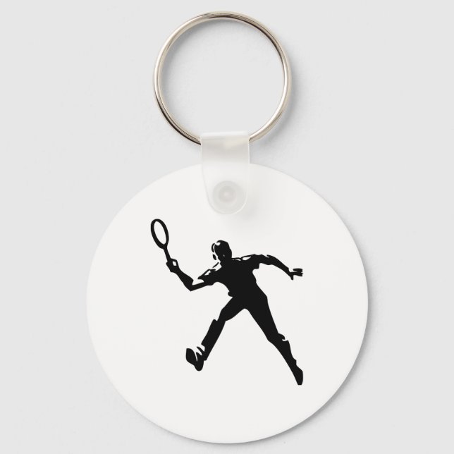 Tennisspieler Schlüsselanhänger (Vorderseite)