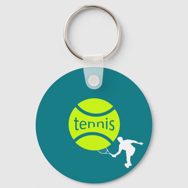 Tennisspieler Schlüsselanhänger (Vorderseite)