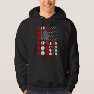 Tennisspieler Sport Tennisball Amerikanischer Ten Hoodie
