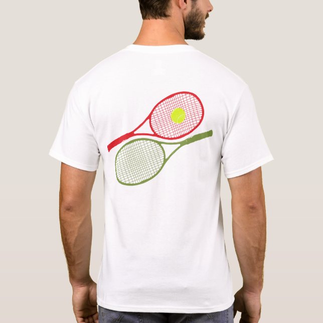 Tennisspieler T-Shirt (Rückseite)