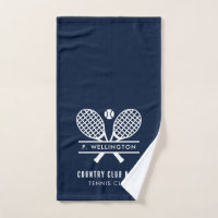 Tennisspieler und Country Club Name Navy Blue