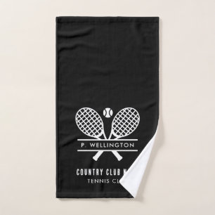 Tennisspieler und Country Club Schläger Motiv Handtuch