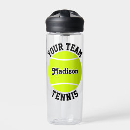 Tennisspieler und Personalisierter Teamname Trinkflasche