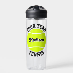 Tennisspieler und Personalisierter Teamname Trinkflasche