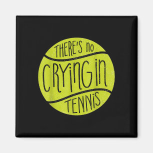 Tennisspieler weint Tennisball lustiges Sportgesch Magnet