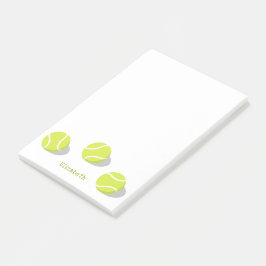 Tennisspielergeschenke Mädchen Jungen personalisie Post-it Klebezettel