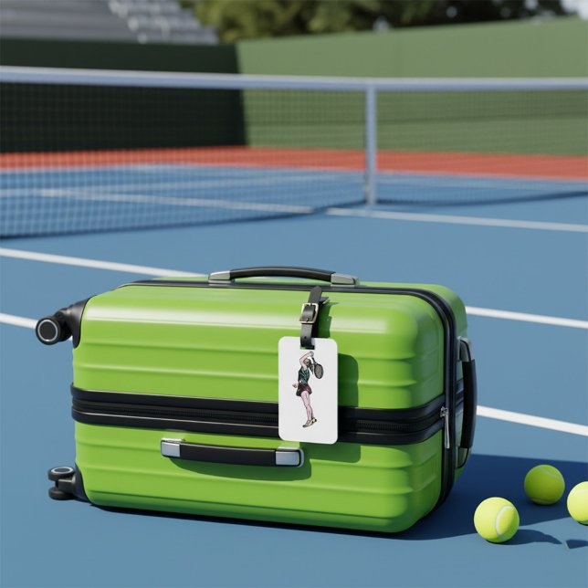 Tennisspielerin Gepäckanhänger (Von Creator hochgeladen)
