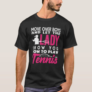Tennisspielerin Lethe Lady zeigt Ihnen, wie lustig T-Shirt
