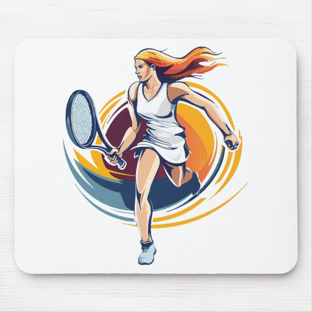 Tennisspielerin Mousepad (Vorne)