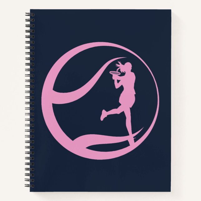 Tennisspielerin Notizbuch (Vorderseite)