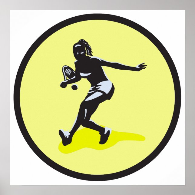 Tennisspielerin Poster (Vorne)