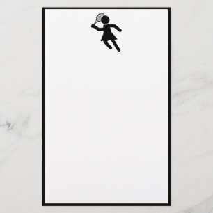 Tennisspielerin - Symbol für Tennis Briefpapier