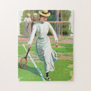 Tennisspielerin, um 1900 puzzle