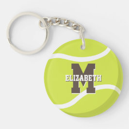 Tennissportgeschenke Mädchen Jungen personalisiert Schlüsselanhänger