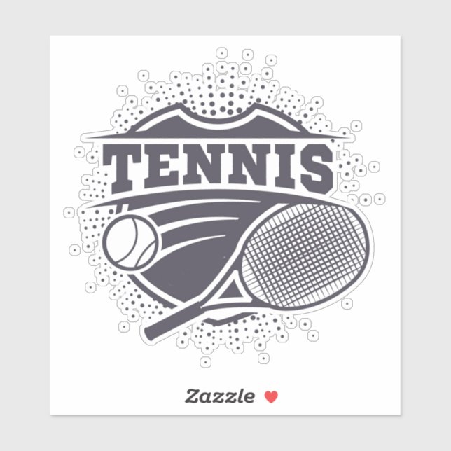 Tennissticker Aufkleber (Blatt)