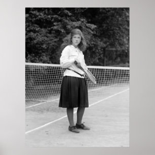 Tennisstil der 20er Jahre Poster