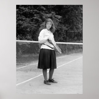 Tennisstil der 20er Jahre Poster