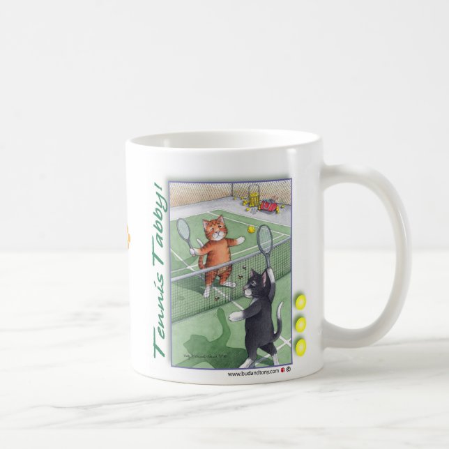 Tennistabby-Katzen Knospe u. Tony-Tasse Tasse (Rechts)