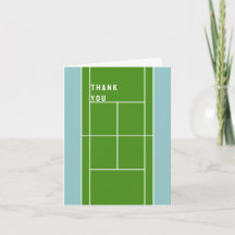 Tennisthemed Thank You