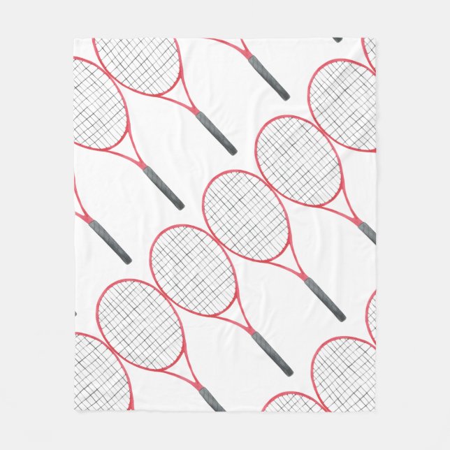 Tennisthemen Fleecedecke (Vorderseite)
