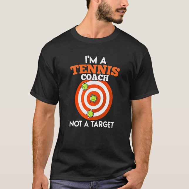 Tennistrainer und kein Tennistrainer T-Shirt (Vorderseite)