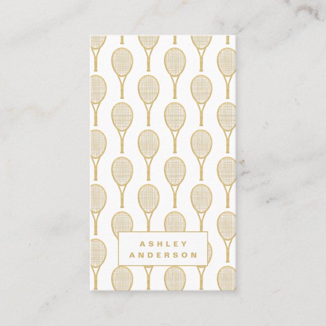 Tennistrainer und Personal Trainer Visitenkarte (Vorderseite)