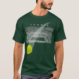 Tennisturnier mit Tennisball T-Shirt