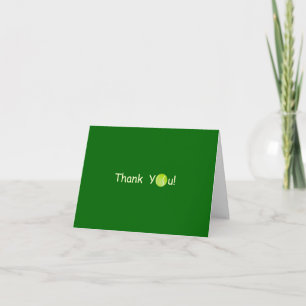 Tennisturnier Thank You Card Dankeskarte