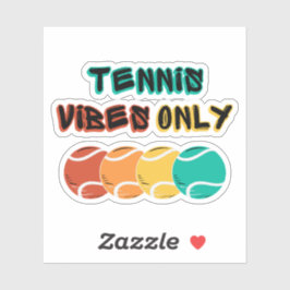 Tennisvibes nur Aufkleber Design
