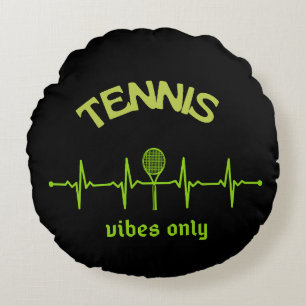 Tennisvibes nur Kissendesign Rundes Kissen