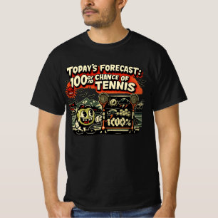 Tennisvorhersage für Tennisspieler T-Shirt