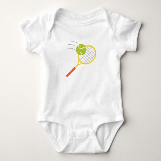 Tenniszeit Baby Strampler (Vorderseite)