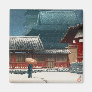 Tennô-ji Tempel in Osaka hasui kawase Schienbein Magnet