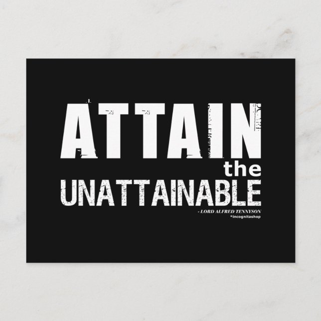 Tennyson Quote Postkarte (Vorderseite)