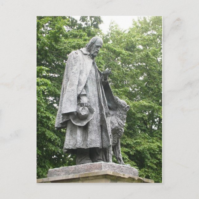 Tennyson und sein Hund Postkarte (Vorderseite)