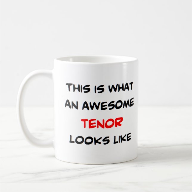 Tenor, großartig kaffeetasse (Links)