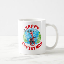 Tenor Horn Christmas Brass Musician Music Teacher Kaffeetasse