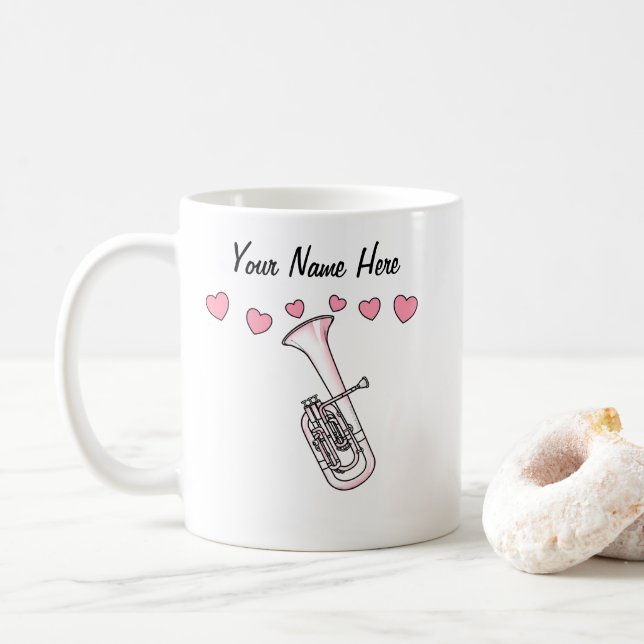 Tenor Horn Custom Wedding Tasse Brass Musiker (Mit Donut)