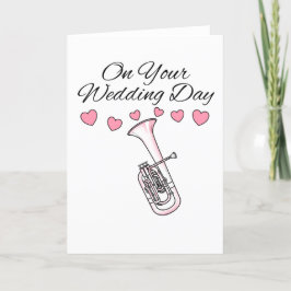 Tenor Horn Wedding Card Hornist Blasmusiker Dankeskarte