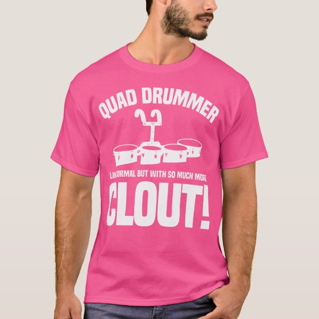 Tenor Quad Drums Marching Band Funny T-Shirt (Vorderseite)