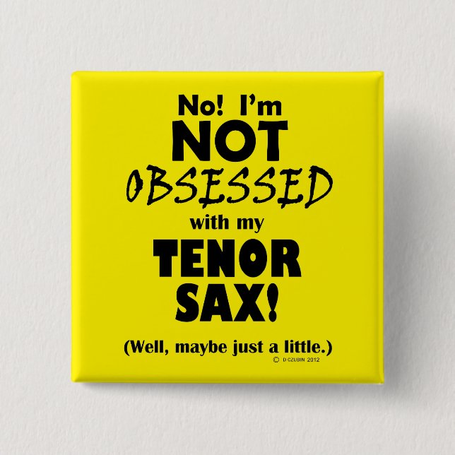 Tenor Sax Button (Vorderseite)