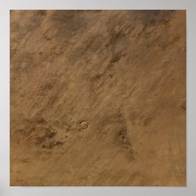 Tenoumer-Krater in Mauretanien Poster (Vorne)