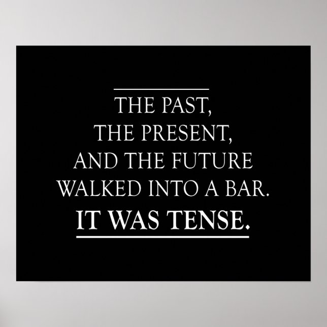 Tense Joke Poster (Vorne)