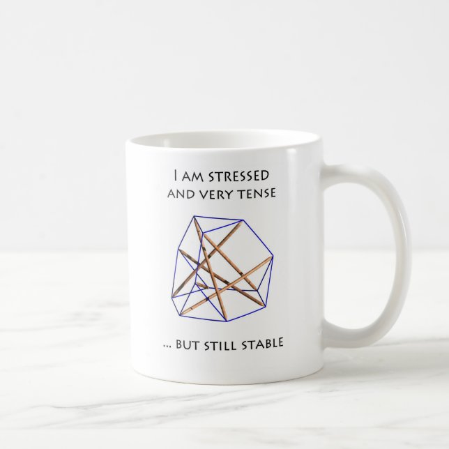 Tensegrity Mug -, spannt I am stressed and Tasse (Rechts)