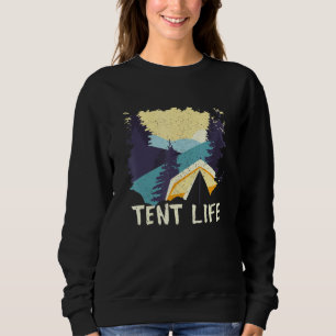 Tent Life Camping Summer Camper Tropischer Rundgan Sweatshirt