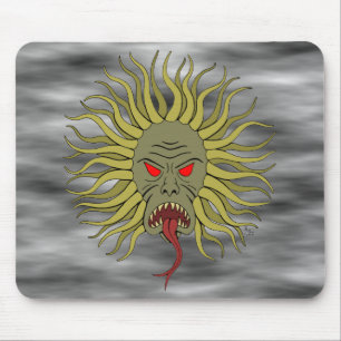 Tentaced Face Weiblicher Horror Kunst Mousepad