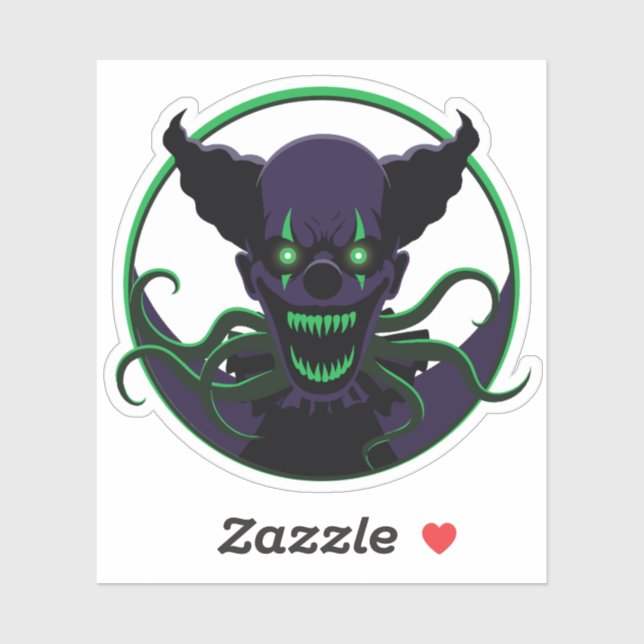 Tentacle Clown Aufkleber (Blatt)