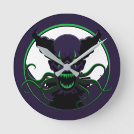 Tentacle Clown Runde Wanduhr